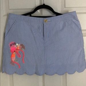 Lilly Pulitzer seersucker skirt